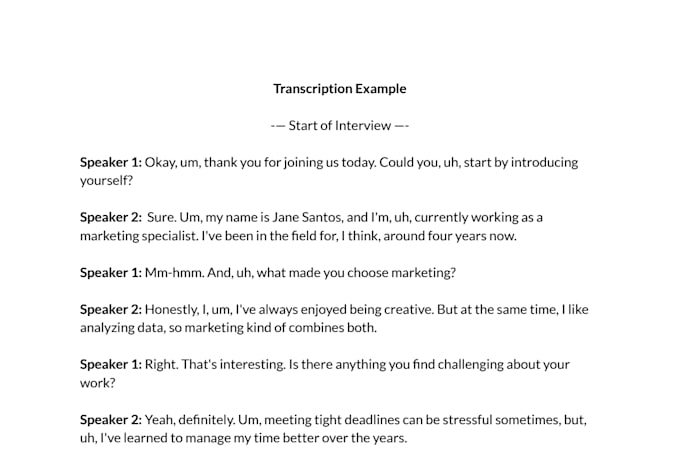 do fast and efficient transcription